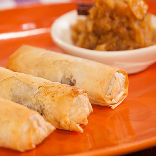 Duck Confit and Apple Fillo Wraps (Cigars)