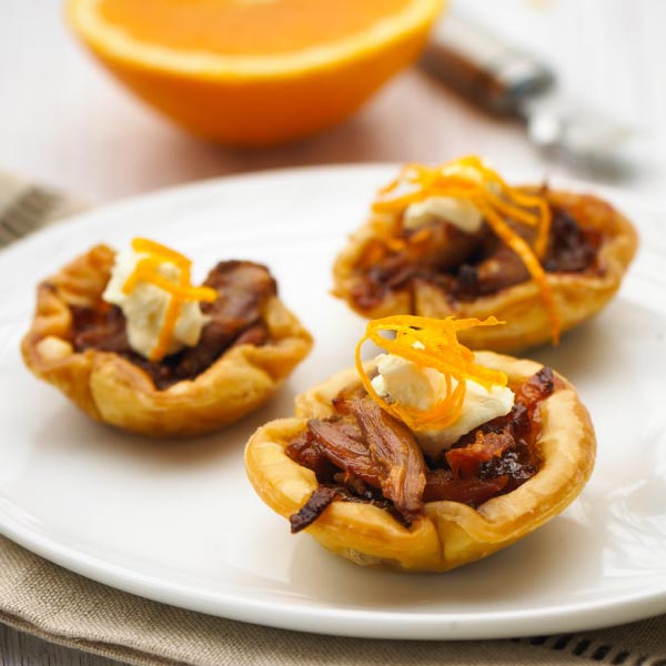 Confit Duck & Caramelised Onion Tartlets